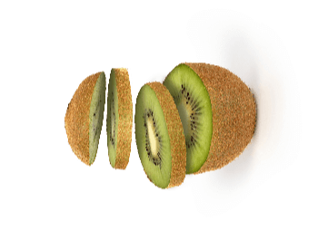 A picture of a sliced kiwi